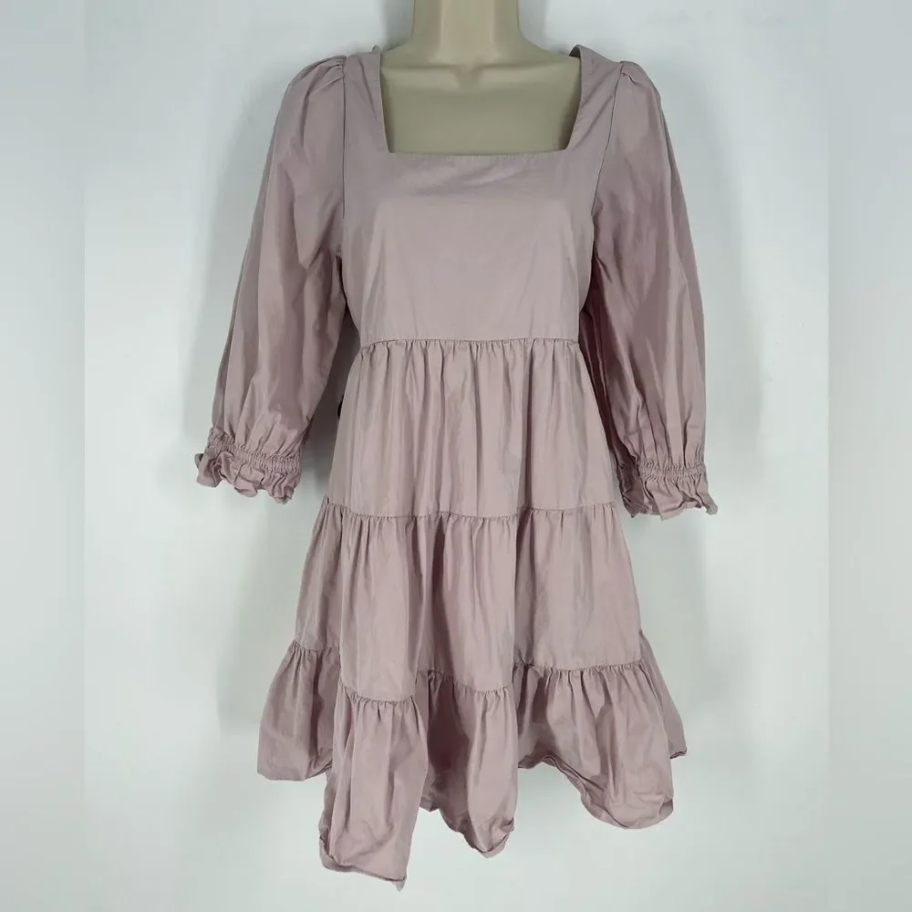 madewell pink dress Madewell Spaghetti Strap Hot Pink Dress